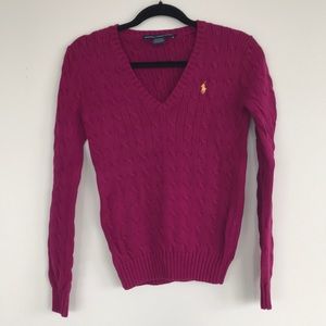 Ralph Lauren Cable V-neck Sweater